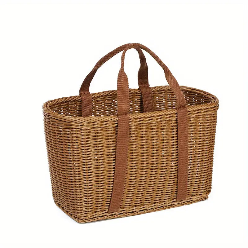 Woven Rattan Basket