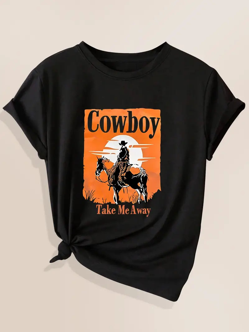 Orange Western T-Shirt