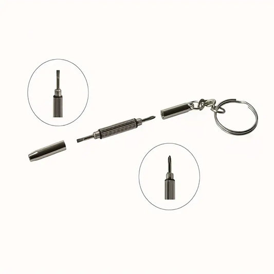 Glasses Screwdriver Key Ring