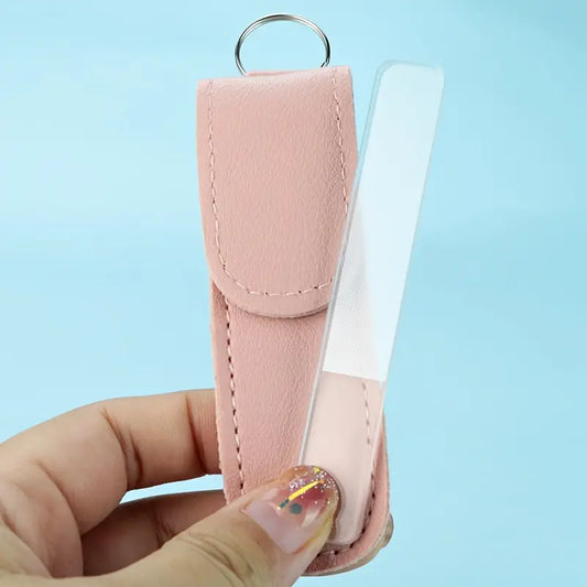 Glass Nail File Key Ring