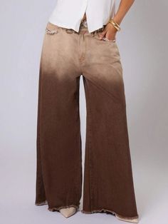 Brown Ombre Jeans