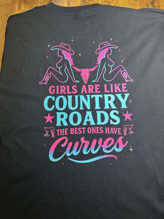 Country Roads Fitted T-Shirt