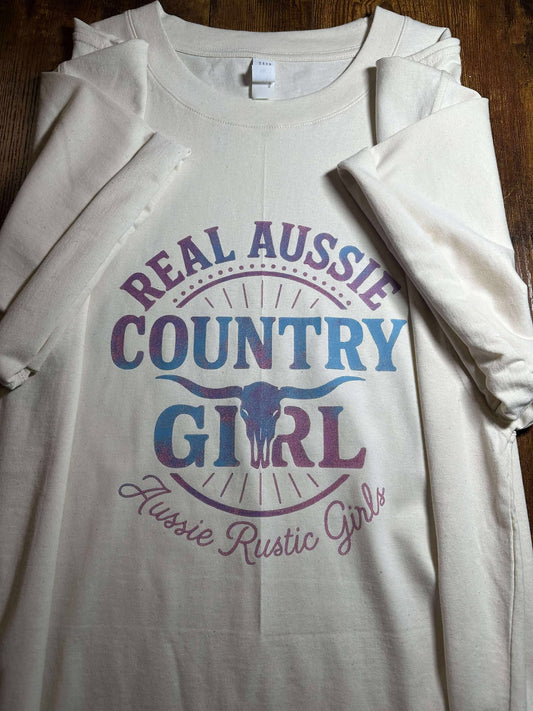 Real Aussie Country Girl Oversized T-Shirt
