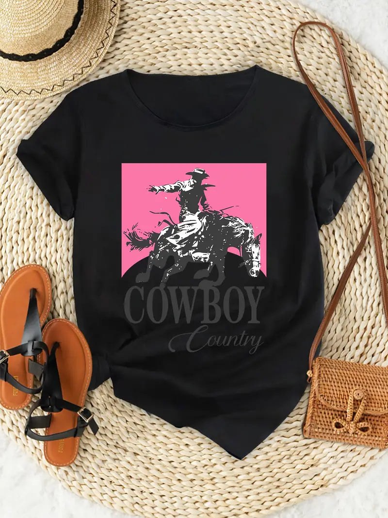 Pink Western T-Shirt